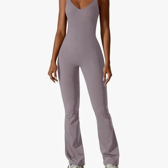 Women's Lavender Jumpsuit - Picture 2 of 7
